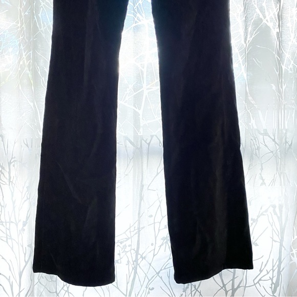 REFORMATION BLACK MALI STRETCH VELVET PANTS high rise bootcut flare velour jeans - Picture 4 of 13